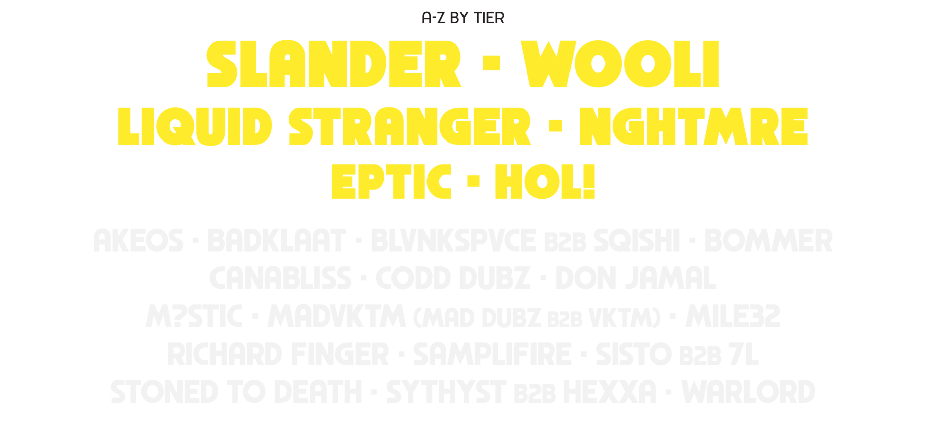 System Overload Lineup